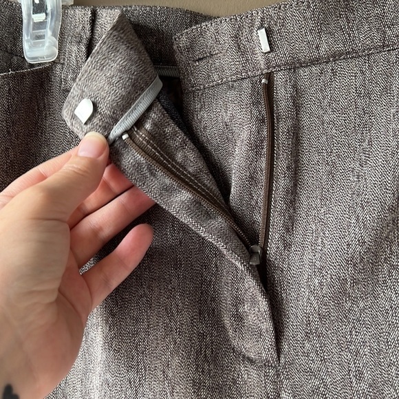 HAGGAR PETITE Brown Straight Leg Pants Size 14P - Picture 5 of 14